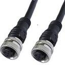 KIT CABO M12 FÊMEA DE 5 PINOS, E FEMEA 3 PINOS MINI, COM PONTAS SOLTAS, COM 10 METROS DE COMPRIMENTO