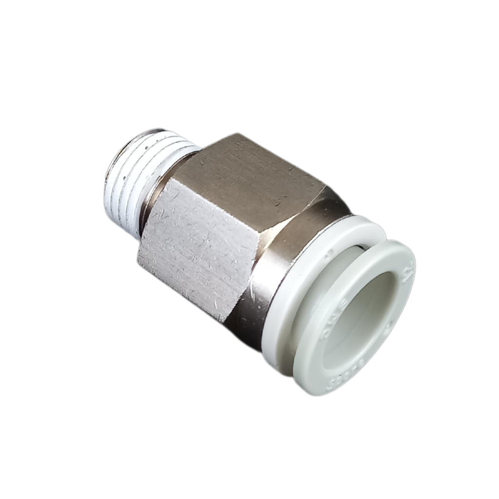 CONEXÃO RETA 1/4 BSP PARA MANGUEIRA DIÂMETRO EXTERNO 12 MM