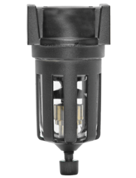 FILTRO 1/2" NPT, COM COPO TRANSPARENTE E DRENO AUTOMÁTICO