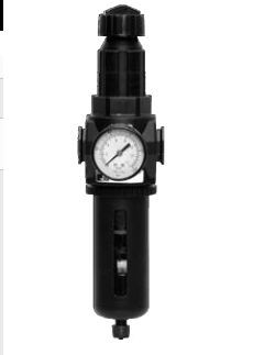 FILTRO REGULADOR 1/2" BSP, COPO EM POLICARBONATO, 0-150 PSIG