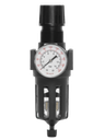 FILTRO/ REGULADOR DE PRESSÃO 1/2" NPT, COPO TRANSPARENTE E DRENO AUTOMÁTICO