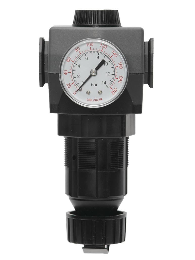 REGULADOR DE PRESSÃO 3/4" BSP, FAIXA DE AJUSTE DE PRESSÃO 0 - 8,6 BAR, COM MANÔMETRO