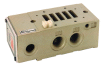 SUB-BASE INDIVIDUAL TIPO ANSI 4, COM CONEXÕES 1/2" NPT