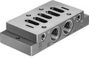 SUB-BASE INDIVIDUAL ISO 3, CONEXÕES LATERAIS 1/2" BSP