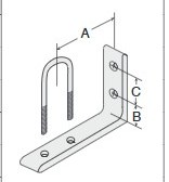 SUPORTE PARA FRL PARA NIPLE DE 3/4"