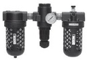 UNIDADE DE PREPARAÇÃO DO AR 1.1/2" BSP, FRL, COPO METÁLICO, DRENO AUTOMÁTICO, FILTRAGEM 5 MICRONS, 