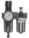 UNIDADE DE PREPARAÇÃO DO AR 1/2" BSP, FILTRO/REGULADOR E LUBRIFICADOR, COPO TRANSPARARENTE