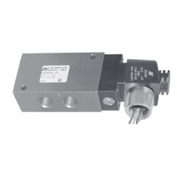 VALVULA 3/2-NF SIMPLES SOL. 1/2" NTPF RETORNO POR MOLA 24VDC