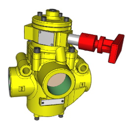 VALVULA DE FECHAMENTO E EXAUSTAO TIPO LOX, 1" BSP E ESCAPE 1.1/2(POL) NPT, PRESSAO MAXIMA 20 BAR