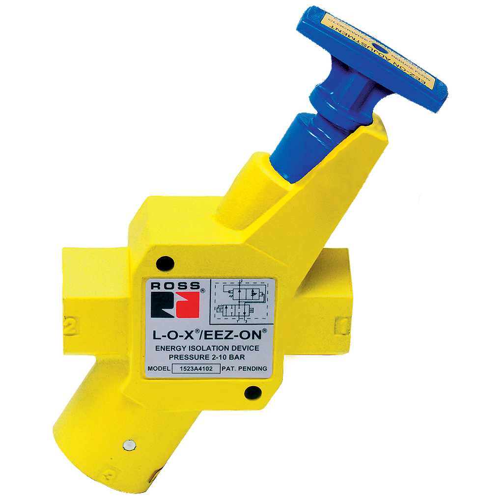 VÁLVULA DE FECHAMENTO E EXAUSTÃO TIPO LOX COM PRESSURIZAÇÃO GRADUAL DA SAÍDA, CONEXÕES DE ENTRADA E SAÍDA 1" NPTE ESCAPE