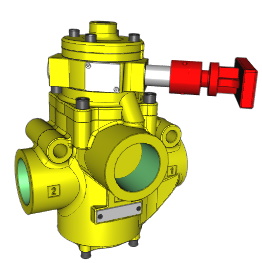 VÁLVULA DE FECHAMENTO E EXAUSTÃO TIPO LOX, CONEXÕES 1.1/2" NPT