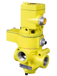 VÁLVULA 3/2 VIAS, NF, SIMPLES SOLENOIDE, MONITORADA, CONEXÕES 1", ESCAPE 1 1/2" BSPP, 24VDC