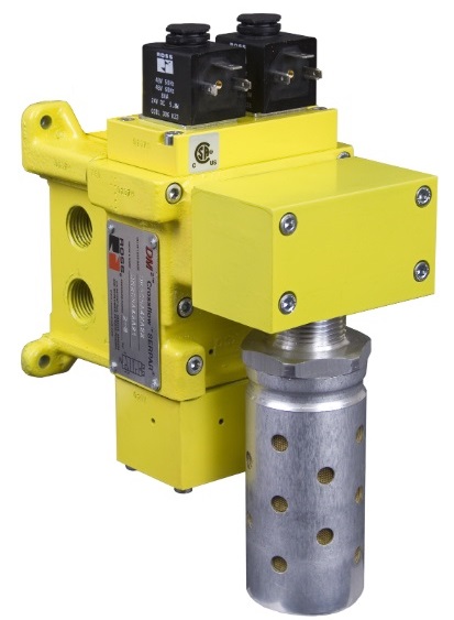 VÁLVULA DE SEGURANÇA DM2, 1/2" BSP, CAT. 4, COM SILENCIADOR - 24 VDC