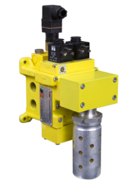 VÁLVULA DE SEGURANÇA DM1C, TN2, 1/4" BSP, 24 VDC, COM SILENCIADOR E PRESSOSTATO