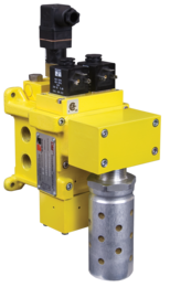 VÁLVULA DE SEGURANÇA DM2, TN4, 1/2" NPT, 24 VDC, COM RESET, SILENCIADOR E BLOCO SINALIZADOR