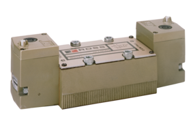 VÁLVULA DUPLO SOLENÓIDE, 5/2 VIAS, PARA SUB-BASE ANSI, 24VDC, CONSTRUÇÃO METAL-METAL