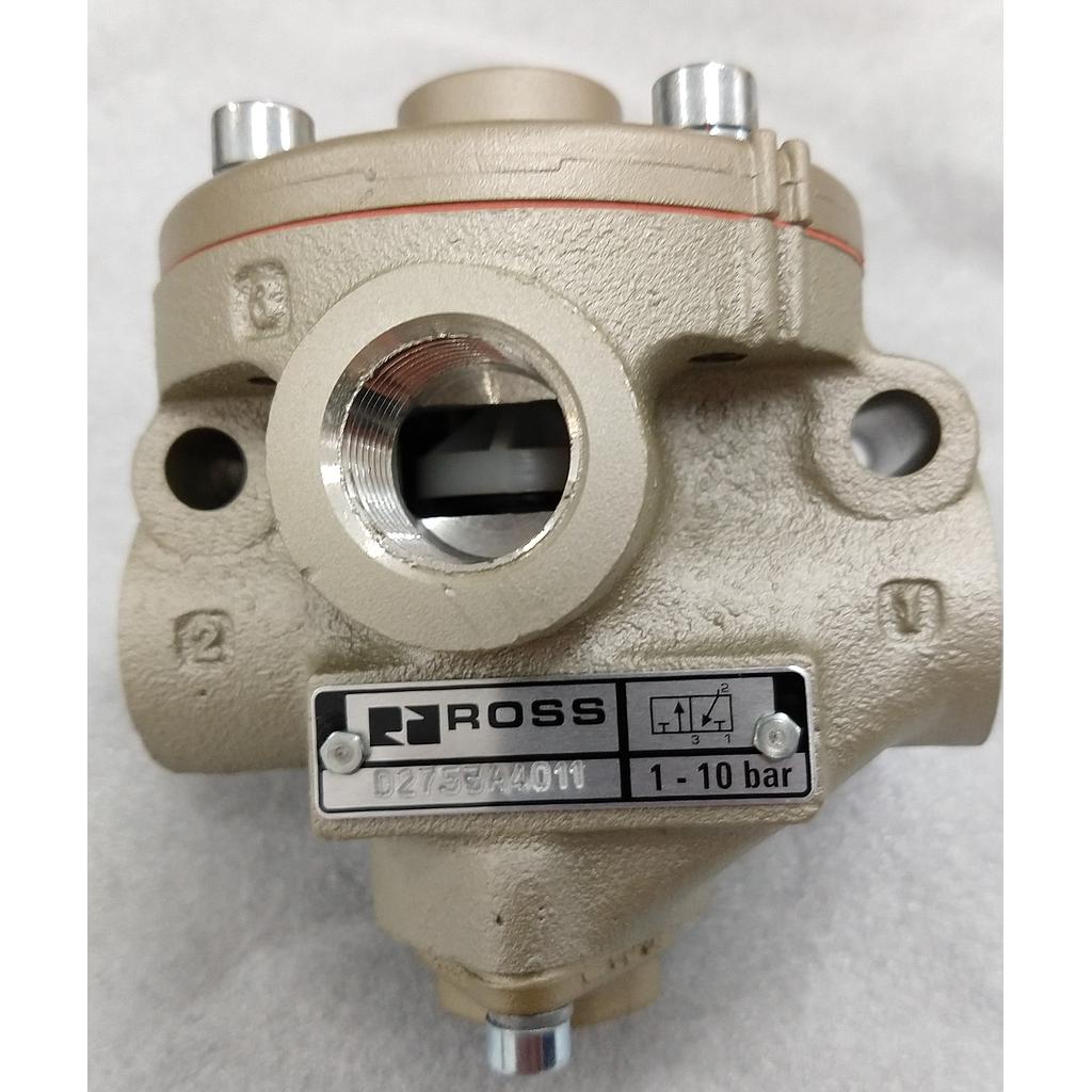 VALVULA PILOTADA 3/2 VIAS N.A. ALTA TEMPERATURA, 1/2" NPT, 24 VDC