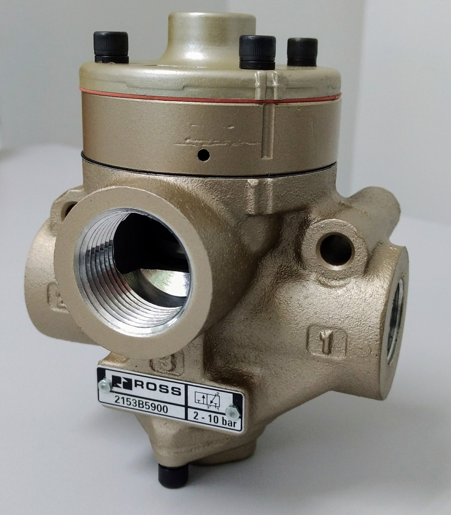 VÁLVULA SIMPLES PILOTO, 3/2NF, 1"BSP, COM PB ( PRESSURE BOOSTER ), SÉRIE 21 PARA ELEVADA TEMPERATURA;