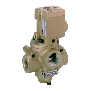 VÁLVULA SIMPLES SOLENÓIDE, 3/2 VIAS, N.F., 1" BSP E ESCAPE 1.1/2" BSP,  220V60HZ