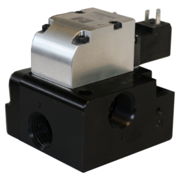 VÁLVULA SIMPLES SOLENÓIDE, 3/2 VIAS, NF, 3/8" BSP, 24VDC