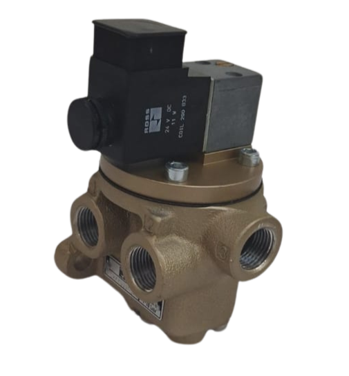 VÁLVULA SIMPLES SOLENÓIDE, 4/2 VIAS,  1" BSP, 24VDC, POPPET