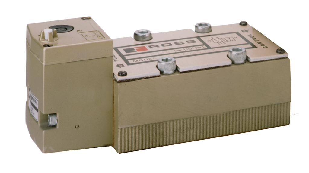 VÁLVULA SIMPLES SOLENÓIDE, 5/2 VIAS, COM CARRETEL METAL-METAL PARA SUB-BASE TIPO ANSI