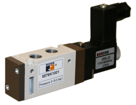 VÁLVULA SIMPLES SOLENÓIDE, 5/2 VIAS, CONEXÕES 1/4" NPT - 220V/60HZ