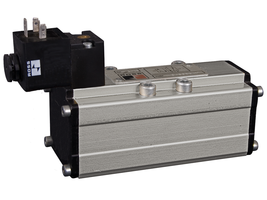 VÁLVULA SIMPLES SOLENÓIDE, 5/2 VIAS, ISO 2 - 24VDC