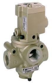 VÁLVULA SOLENÓIDE, 3/2 VIAS, N.F., CONEXÕES 1/2" BSP E ESCAPE 1" BSP - 110V/60HZ