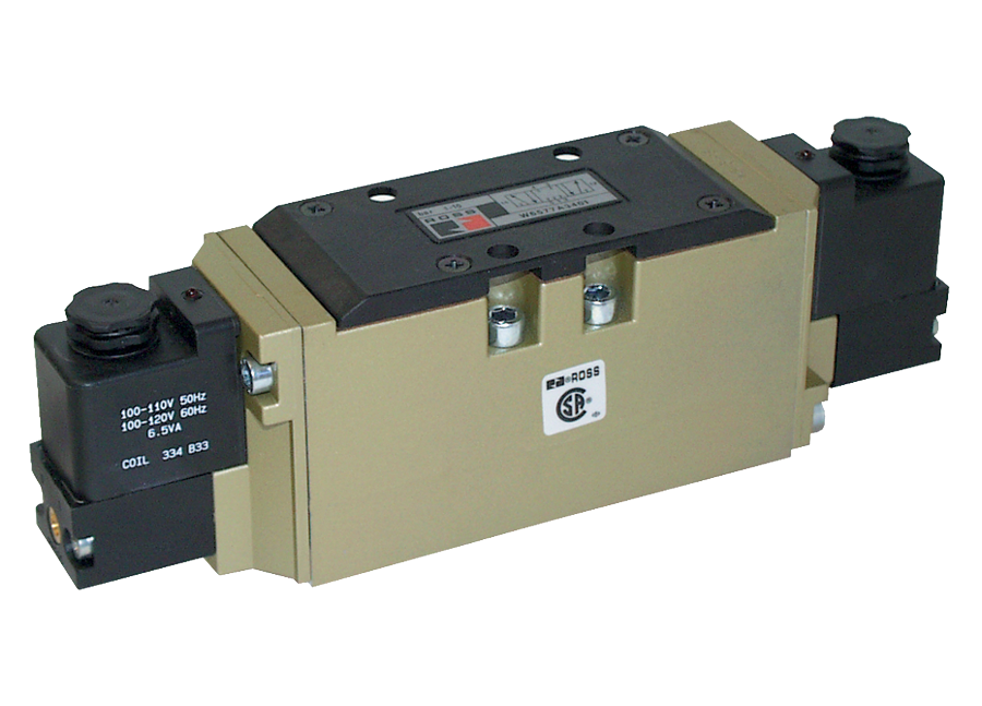 VÁLVULA SOLENÓIDE, ISO 5599-2, TN 1, 5/3 VIAS, CENTRO ABERTO NEGATIVO,  - 24VDC