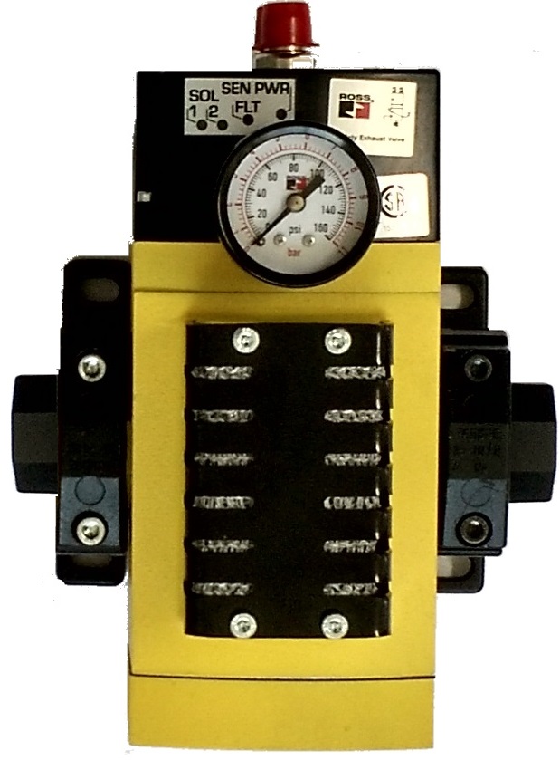 V lvula Solenoide de Seguran a M35 com clamps de fixa o 1 2 BSP