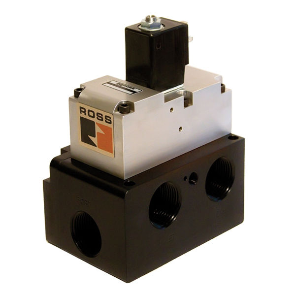 VÁLVULA SOLENOIDE SIMPLES, 3/2 VIAS, RETORNO POR MOLA, 1" BSPP, 24VDC