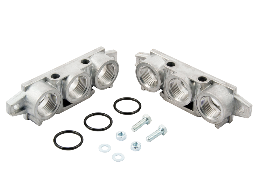KIT DE PLACAS TERMINAIS P/ MANIFOLD ISO 3 - 1" BSP