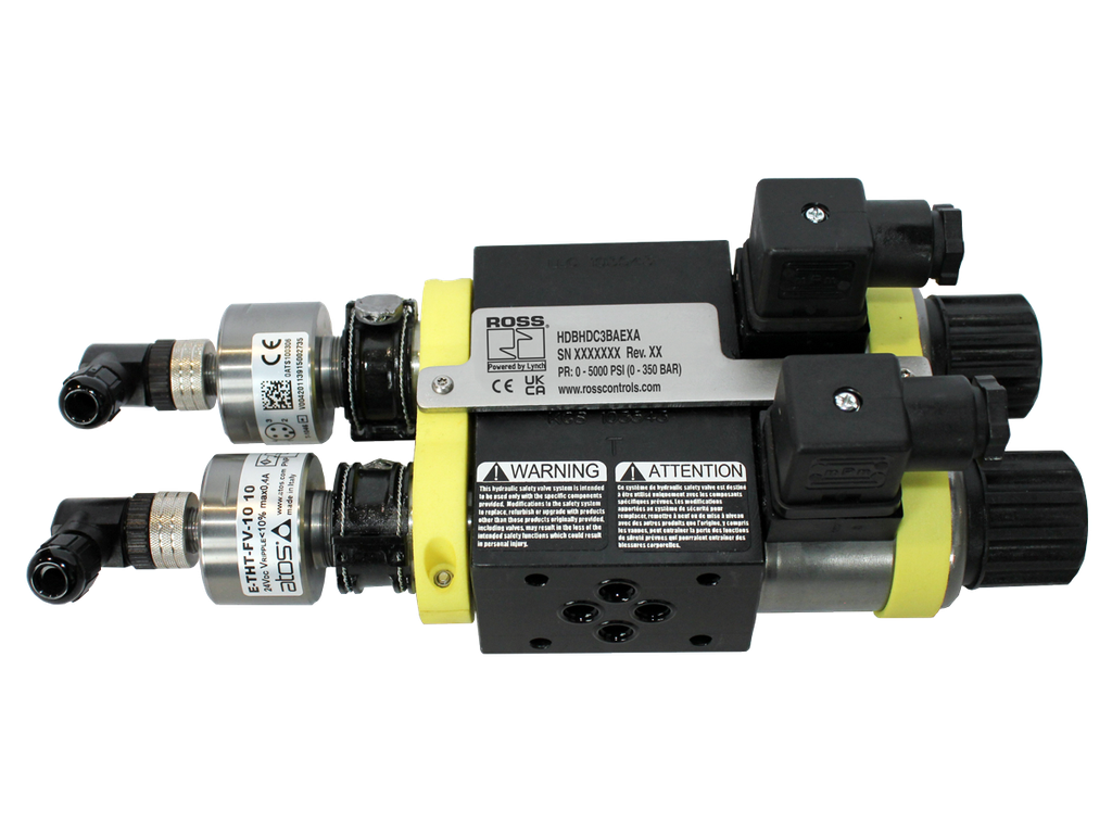 BLOCO DE SEGURANÇA E BLOQUEIO HIDRAULICO - CORPO TAMANHO NOMINAL D03, 24 VDC, VAZÃO 5 GPM