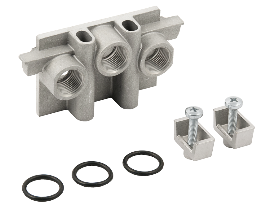 KIT DE PLACAS TERMINAIS P/ MANIFOLD ISO 2 - 1/2"BSP