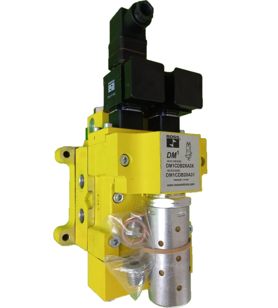 VÁLVULA DE SEGURANÇA, DM1C, TN8, CONEXÕES 1" BSP, CAT. 4, COM SILENCIADOR E PRESSOSTATO, RESET AUTOMÁTICO - 24 VDC