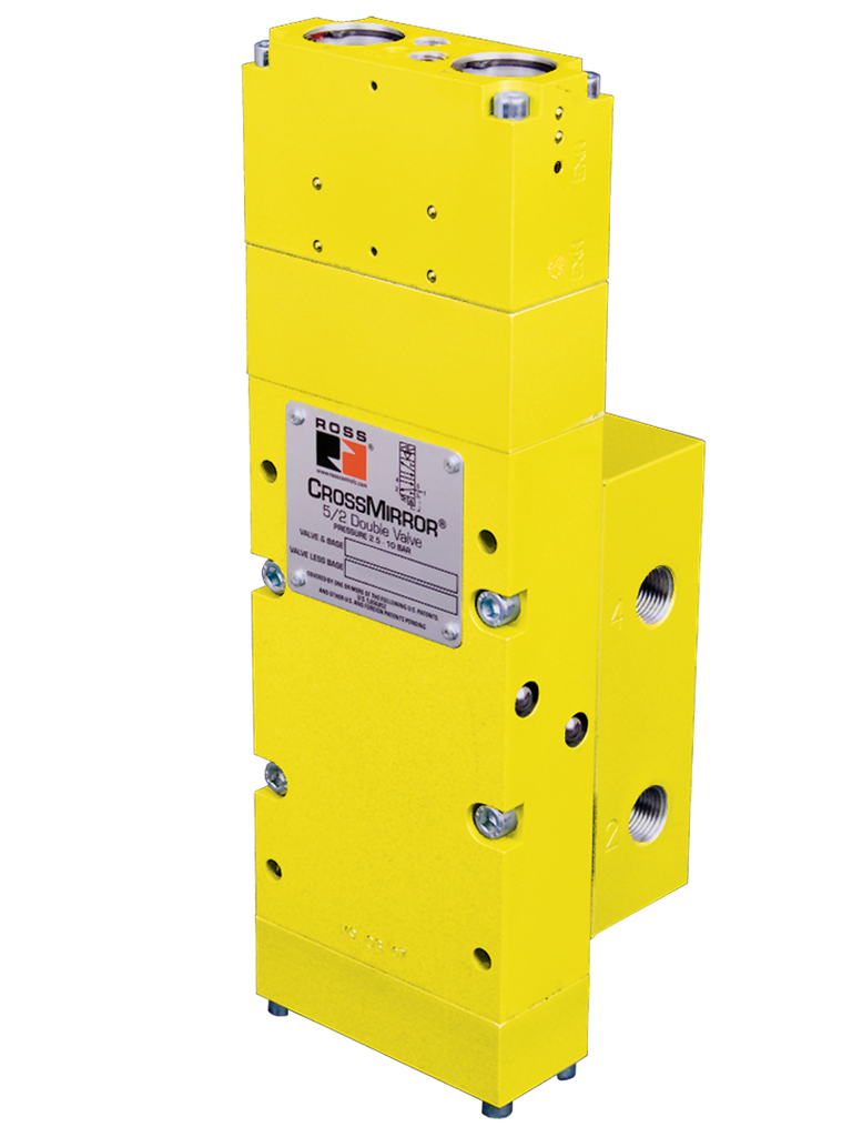 VALVULA DE SEG. 5/2, CROSS MIRROR, TN2, ENTRADA 1/2" X SAIDA 3/8" BSP, COM SINALIZADOR DE FALHA, 24VDC (cópia)