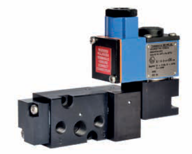VALVULA NAMUR 3/2 OU 5/2 VIAS, SIMPLES SOLENOIDE À PROVA DE EXPLOSÃO, 1/4" BSP,  24 VDC, RETORNO POR MOLA