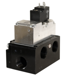 VÁLVULA SIMPLES SOLENOIDE, 2/2 VIAS, NORMALMENTE ABERTA, CONEXÕES DE ENTRADA 1 1/2" E SAÍDA 1 1/4", NPT, PILOTO EXTERNO