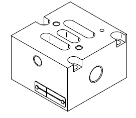 SUB BASE PARA VALVULA 1/2" BSP