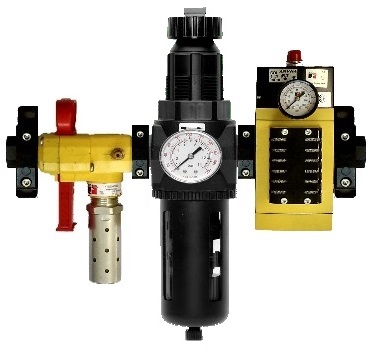 Conj. de Proteção de Entrada com válvula LOX, Filtro Regulador e Válvula de Segurança M35, 1/2" BSP