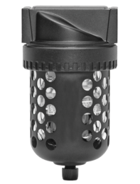 FILTRO 1/2" BSP, COPO METÁLICO, FILTRAGEM 5 MICRONS, DRENO AUTOMÁTICO