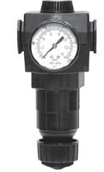 REGULADOR DE PRESSÃO 1/2" BSP, FAIXA DE AJUSTE DE PRESSÃO 0 - 8,6 BAR, COM MANÔMETRO