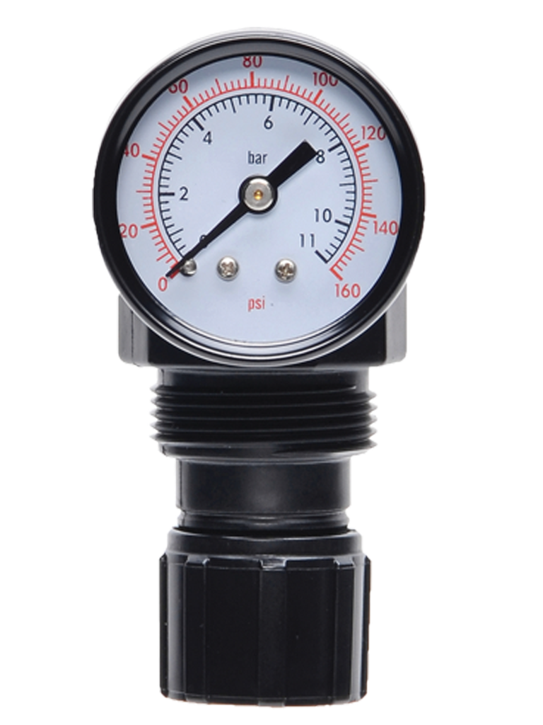 REGULADOR DE PRESSÃO, 1/4" BSP, FAIXA DE AJUSTE DE PRESSÃO 0 - 6,9 BAR