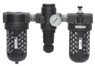 UNIDADE DE PREPARAÇÃO DO AR, 1" BSP, COPO POLICARBONATO COM PROTEÇÃO METÁLICA