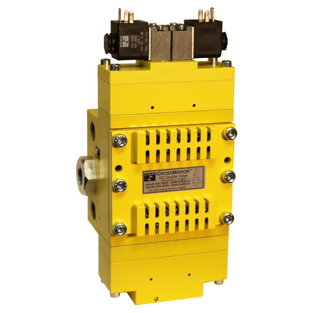 V LVULA 5 2 VIAS CROSSMIRROR 1 2 BSPP SEM PRESSOSTATO COM SOLENOIDE DE RESET 24VCC