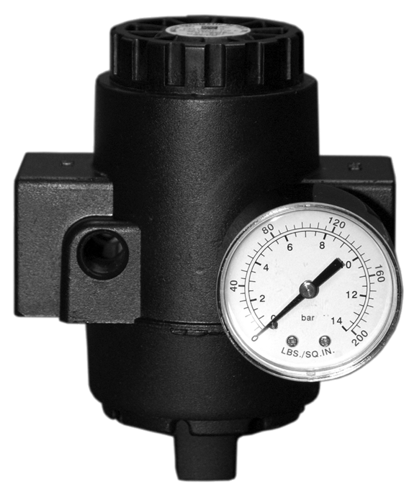 REGULADOR DE PRESSÃO PILOTADO, 1-1/2" BSP, FAIXA DE AJUSTE DE 0 A 14 BAR, COM MANOMETRO